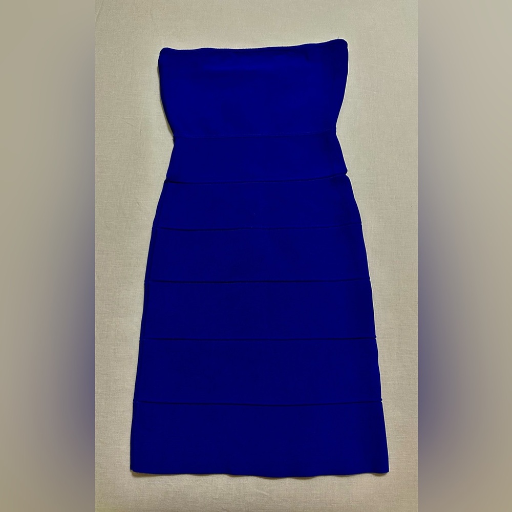 Vintage Y2K BCBG navy bandage dress-XS
